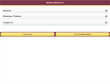Tablet Screenshot of imperialhandicrafts.net